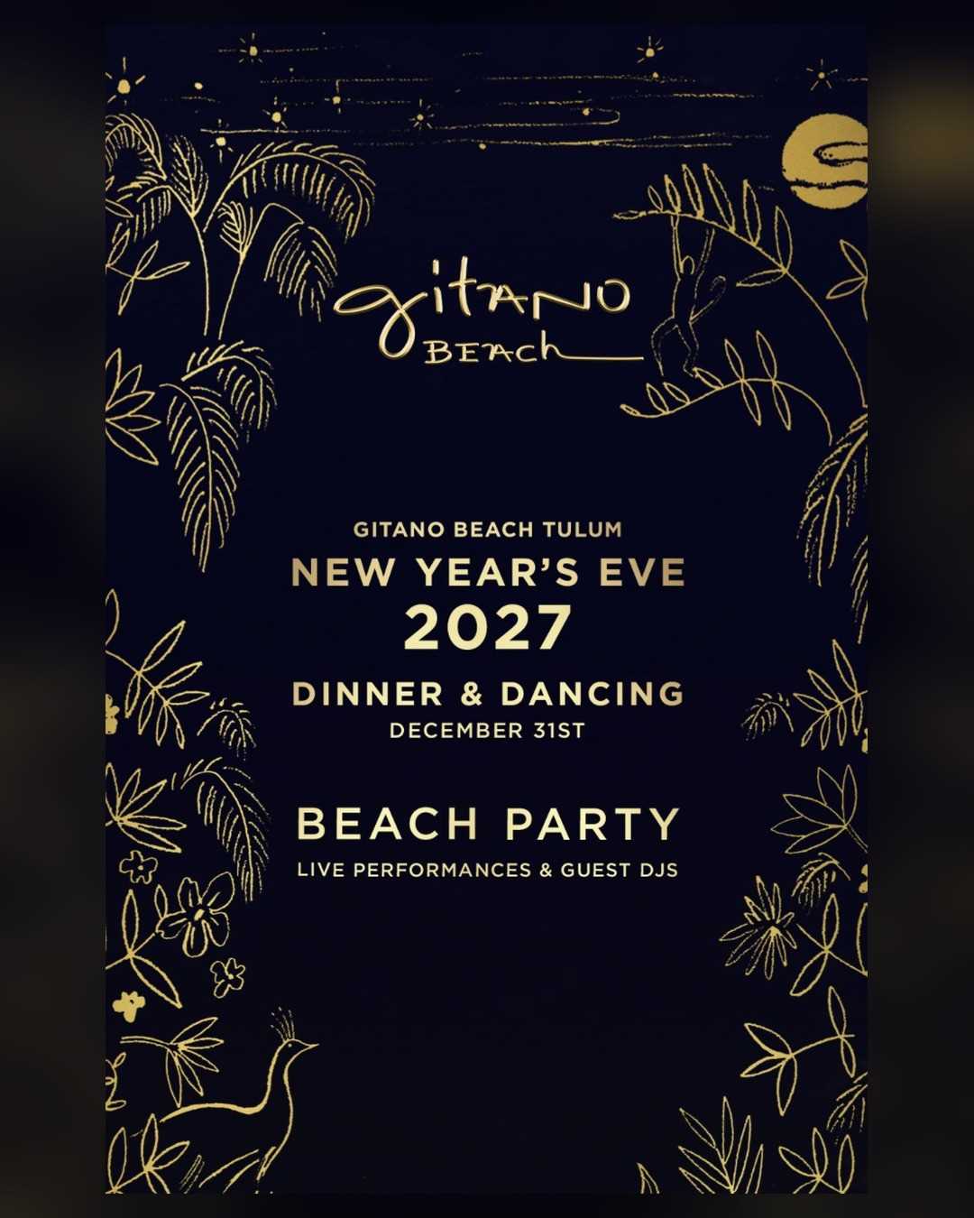 New Year's Eve en Gitano Beach Tulum