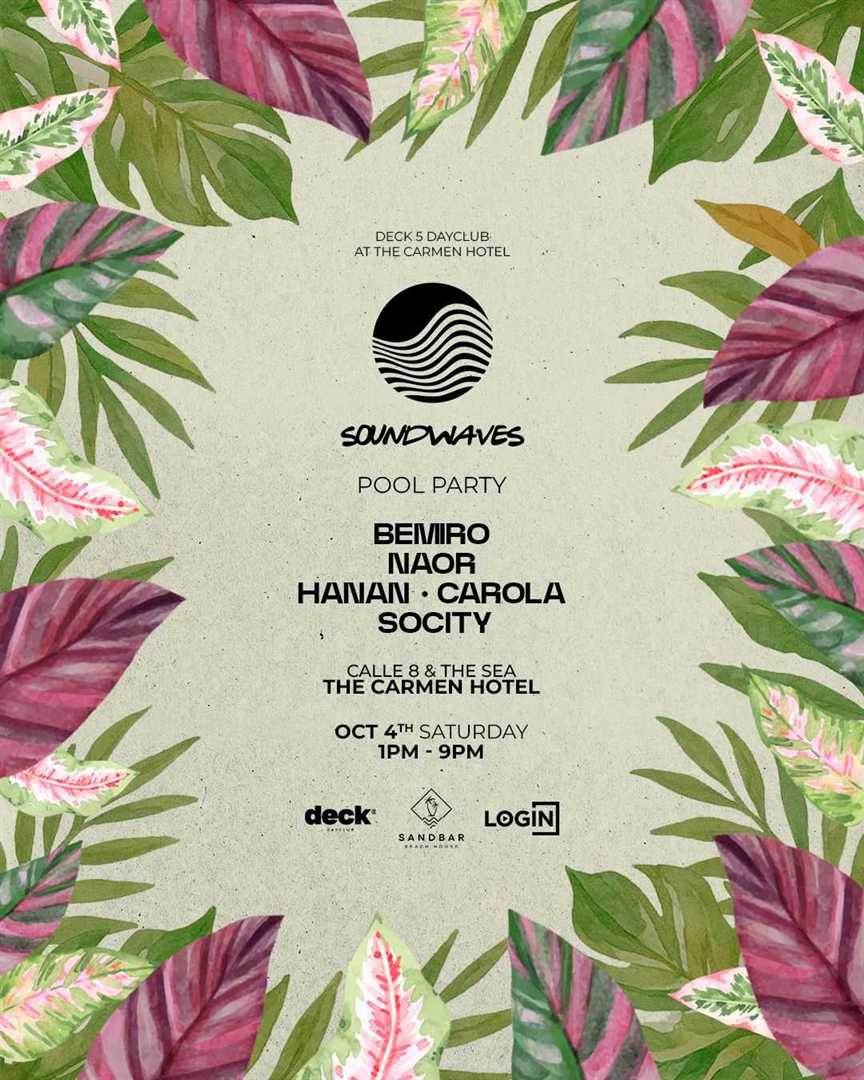 SOUNDWAVES POOL PARTY BY DECK 5 
