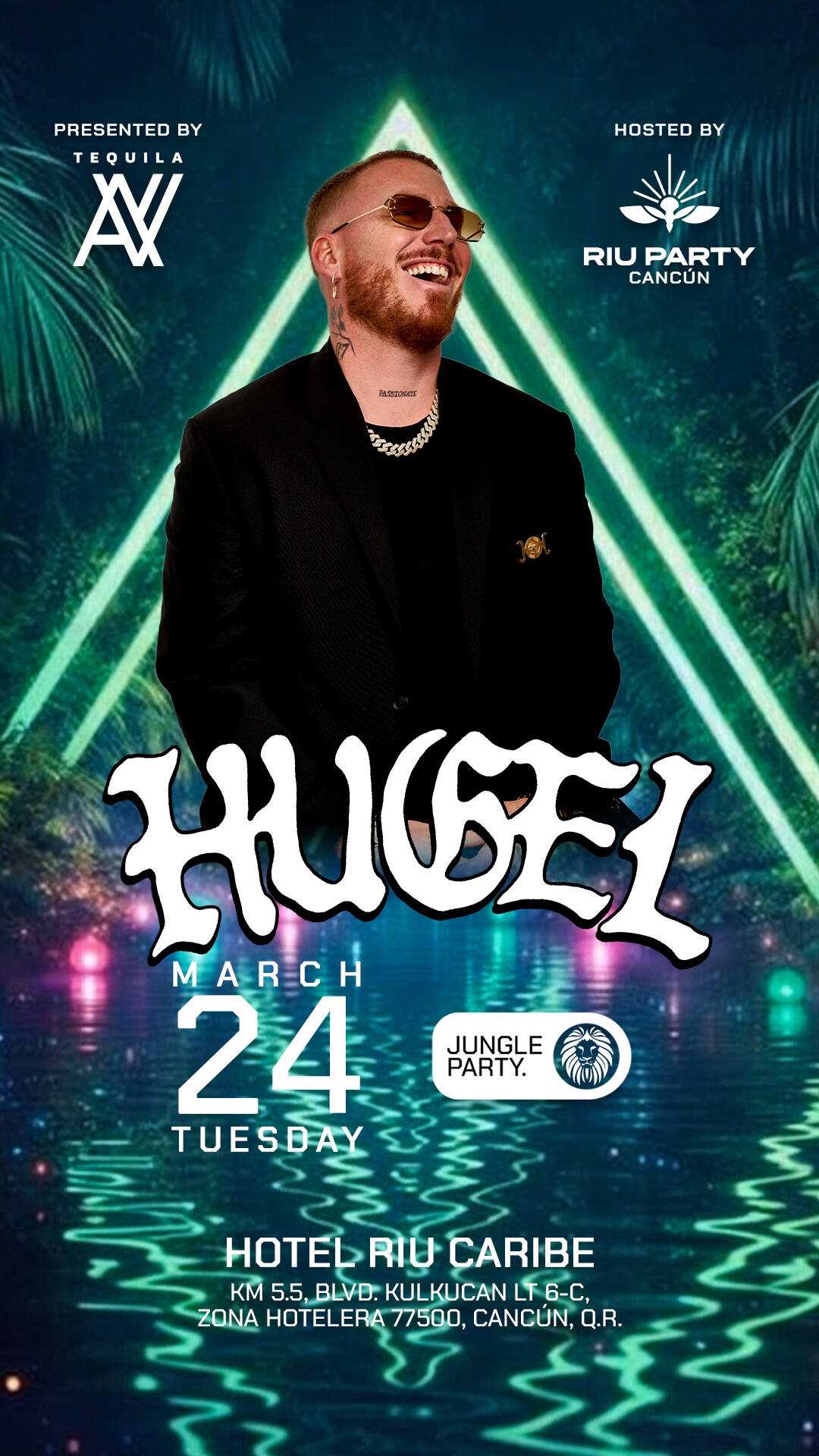 HUGEL - BY TEQUILA AV @RIU PARTY CANCÚN