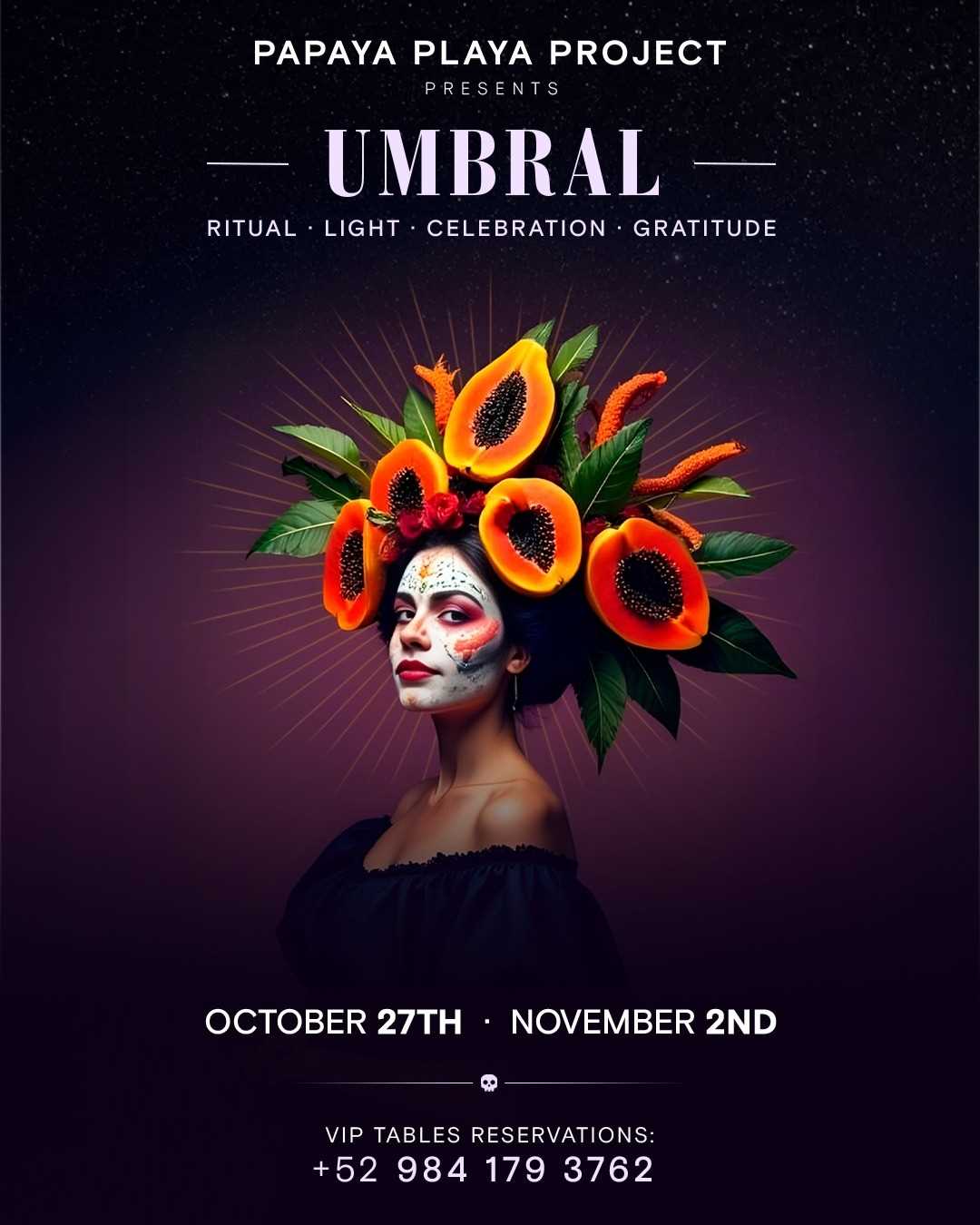 UMBRAL DÍA DE MUERTOS BY PAPAYA PLAYA PROJECT 31/10