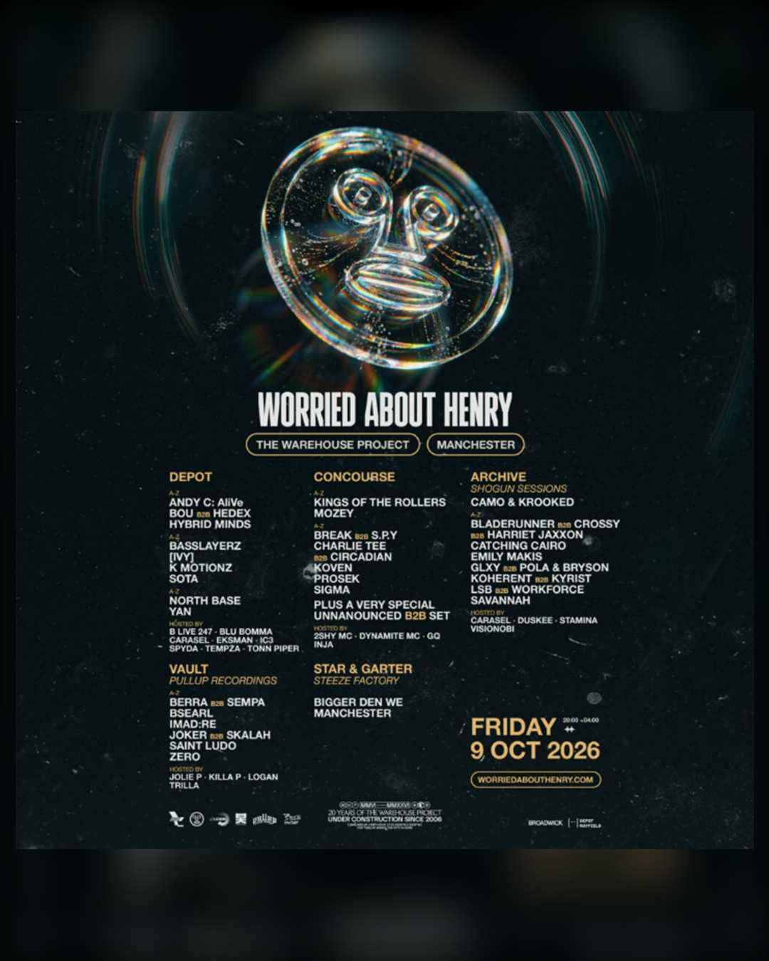 Worried About Henry en The Warehouse Project