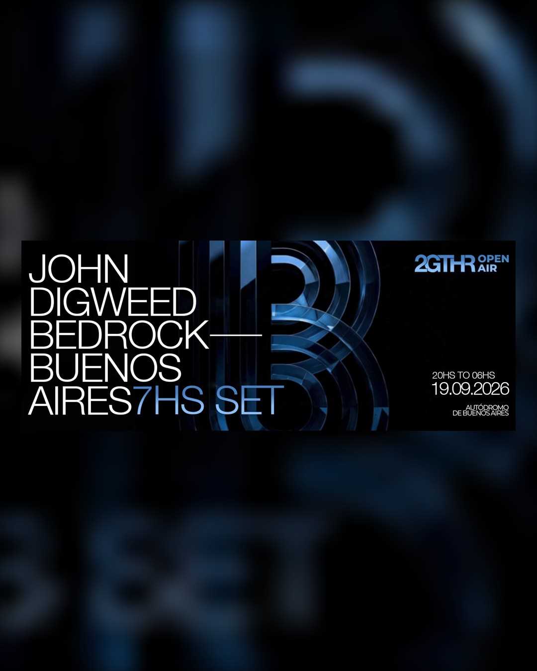 John Digweed: Bedrock en el Autódromo de Buenos Aires