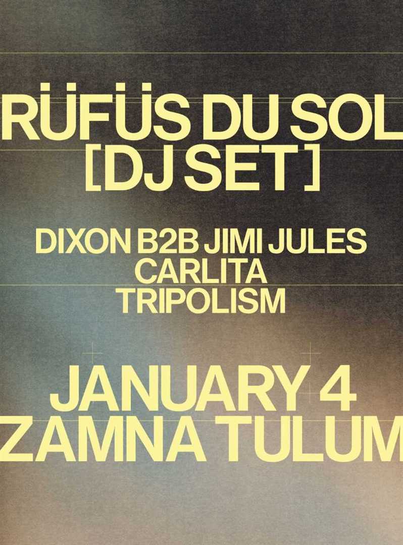 RUFUS DU SOL BY ZAMNA