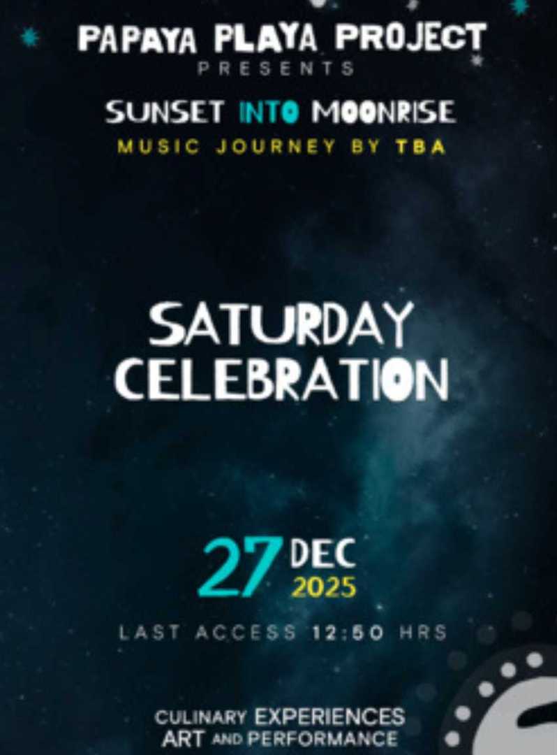 SATURDAY CELEBRATION BY PAPAYA PLAYA PROJECT 27/12