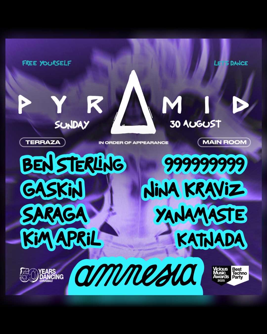 Pyramid en Amnesia Ibiza