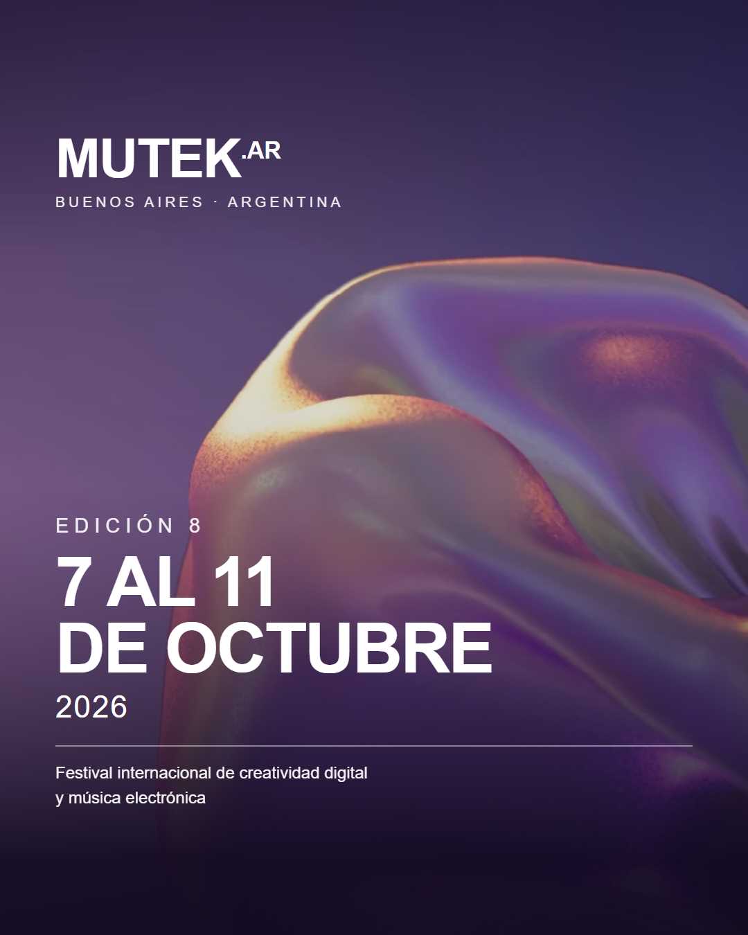 MUTEK Argentina 2026: Edición 8