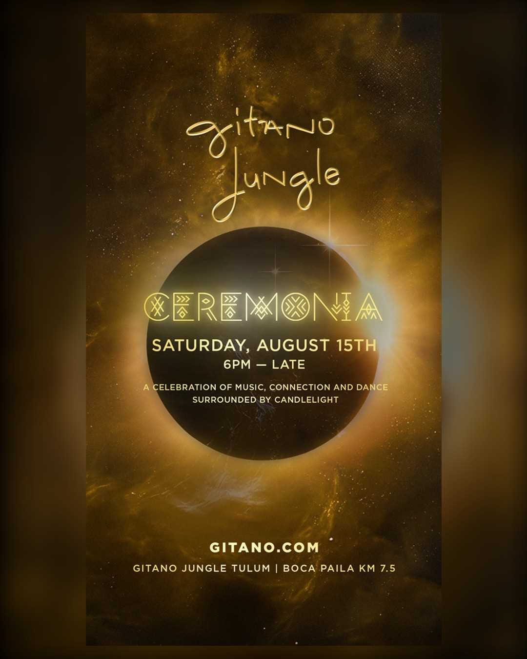 Ceremonia Jungle en Gitano Jungle Tulum