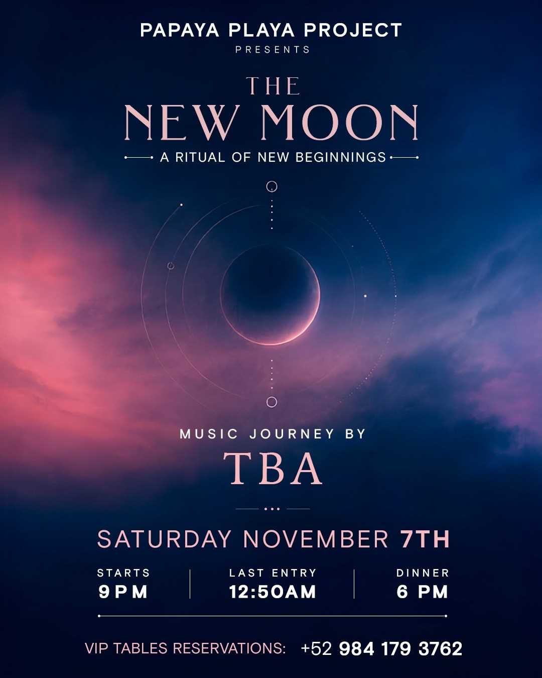 THE NEW MOON BY PAPAYA PLAYA PROJECT 7/11