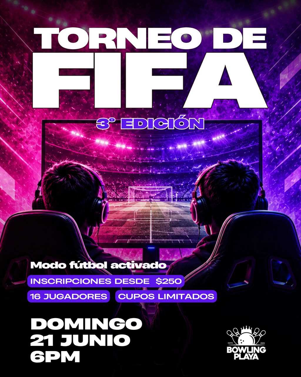 Torneo de FIFA x Bowling Playa 