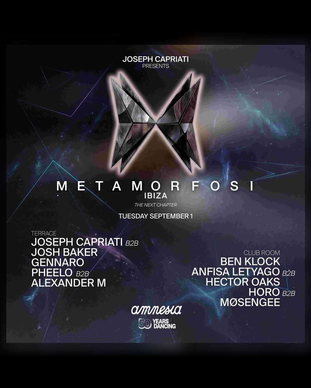 Metamorfosi en Amnesia Ibiza
