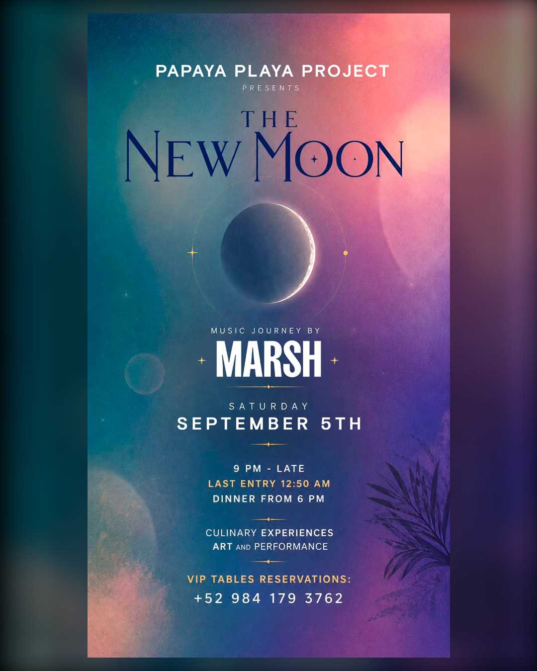 Papaya Playa Project presenta The New Moon con MARSH