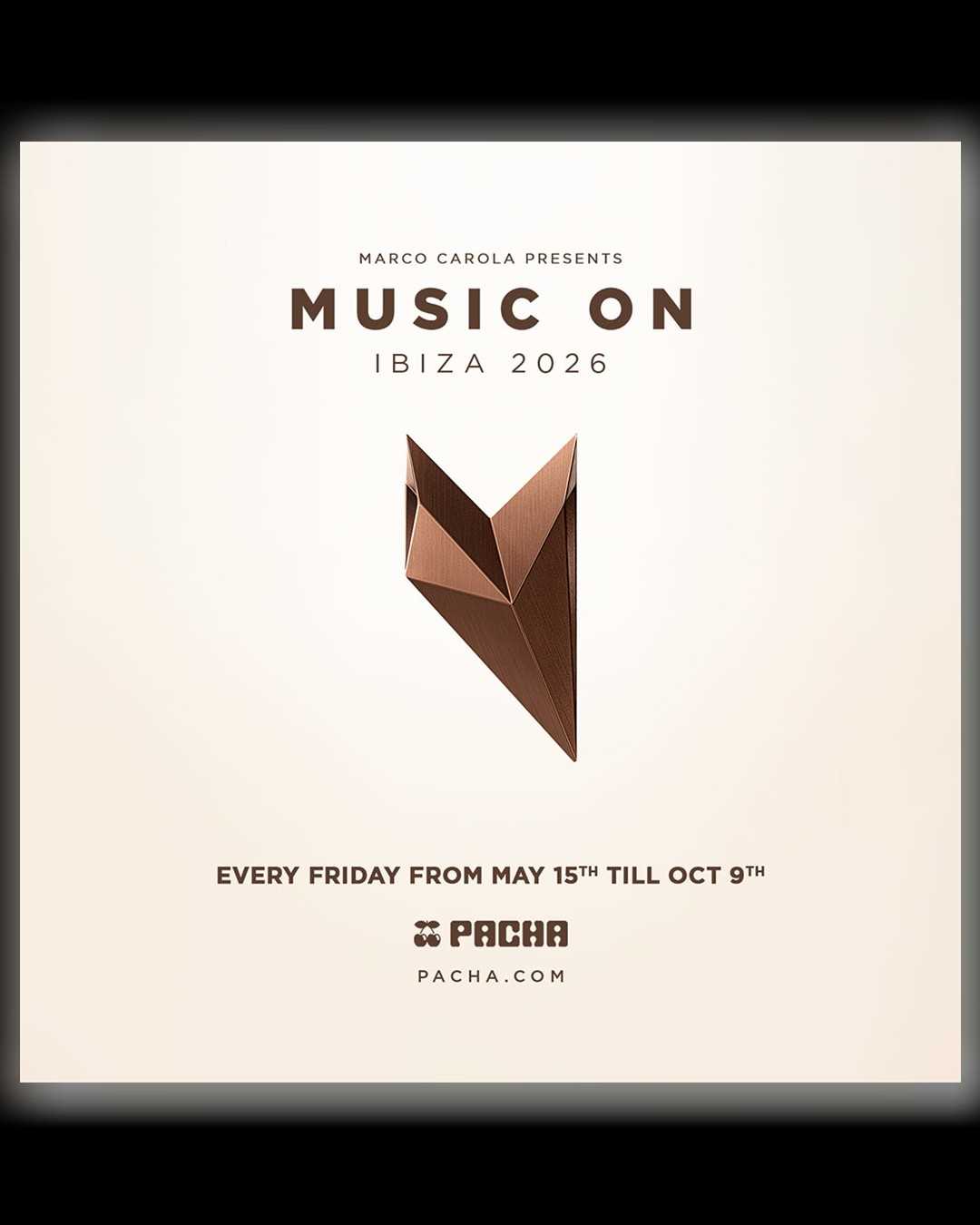 Marco Carola presents Music On